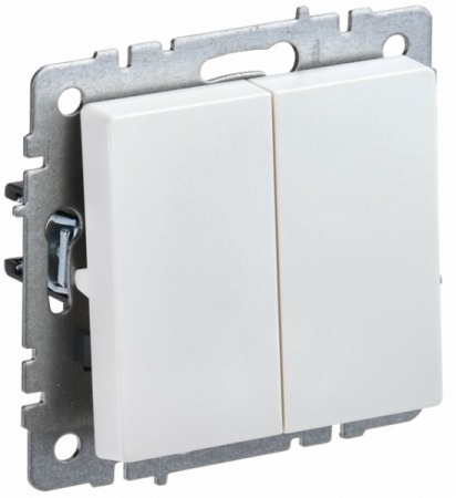 IEK BRITE BASE Жемчуг Выключ. 2-кл прох 10А ВС10-2-6-БрЖ