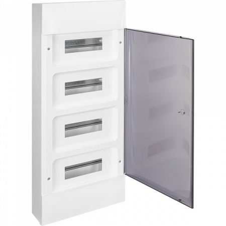 Legrand Practibox S Пластиковый щиток Навесной 4X12 Дымчатая дверь