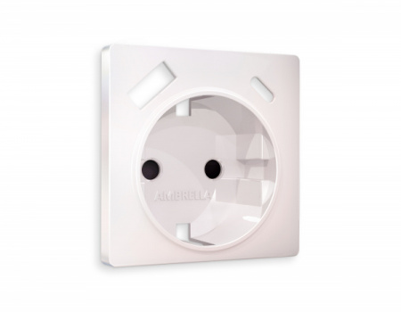AMBRELLA Лицевая панель ALFA Жемчуг для электр. роз. с/з со шт. 2USB A+C QUANT