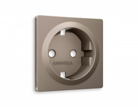 AMBRELLA Лицевая панель ALFA Темная бронза мат. для электр. роз. с/з QUANT