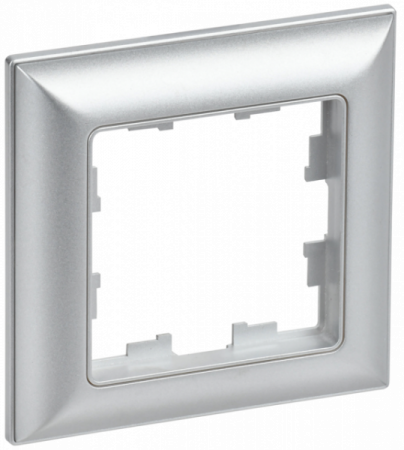 IEK BRITE DECOR Алюминий 3D-форма Рамка 1-м РУ-1-Бр