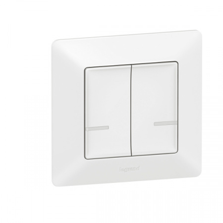 Legrand NETATMO Valena LIFE Бел Выключатель 2-клавишный беспроводной