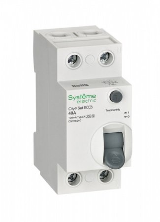 SE City9 Set ВДТ 40А 2P 100мА A-S 230В