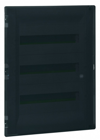 Legrand Practibox3 Бокс скрытого монтажа 3 рейки 54М с клемм. РЕ, N - темная дверь