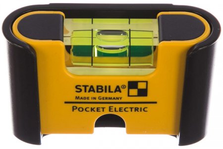 STABILA Уровень Pocket Electric с чехлом на пояс (1гориз., точн. 1мм/м)