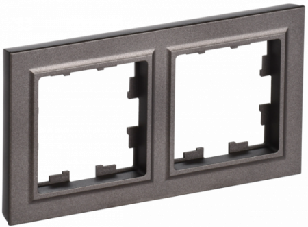 IEK BRITE BASE Темн.бронза Рамка 2-м IP44 РУ-2-БрТБ-44