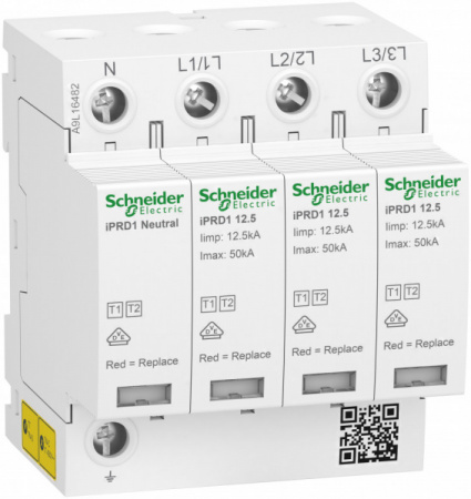SE УЗИП iPRD1 12.5r 50kA КЛАСС 1+2 3P+N (A9L16482)