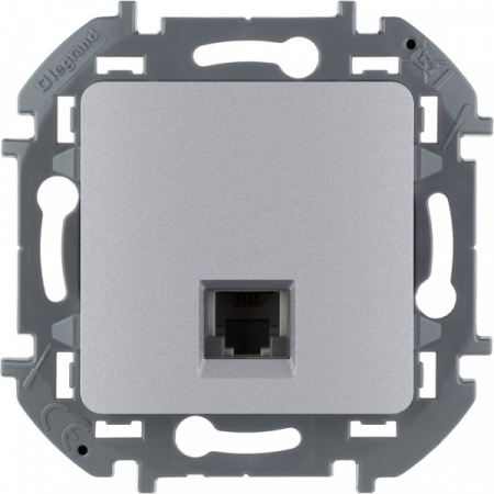 Legrand INSPIRIA Алюминий Телефонная розетка RJ11