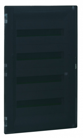 Legrand Practibox3 Бокс скрытого монтажа 4 рейки 72М с клемм. РЕ, N - темная дверь