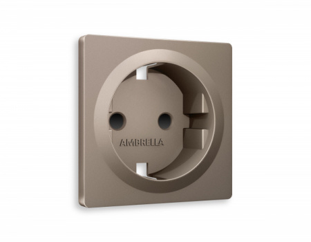 AMBRELLA Лицевая панель ALFA Темная бронза мат. для электр. роз. с/з со шт. QUANT