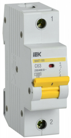 IEK Автоматический выключатель ВА47-150 1Р 63А 15кА х-ка C