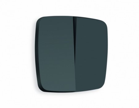AMBRELLA Лицевая панель OMEGA Графит Мягкое касание для 2-кл выключателей QUANT