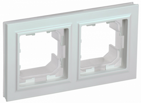 IEK BRITE BASE Жемчуг Рамка 2-м IP44 РУ-2-БрЖ-44