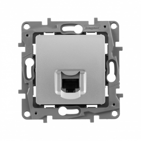 Legrand Etika Алюм Розетка компьютерная RJ45, категория 5е UTP