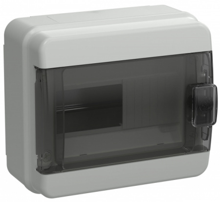 IEK TEKFOR Корпус пластиковый КМПн-8 IP65 черная прозрачная дверь IEK