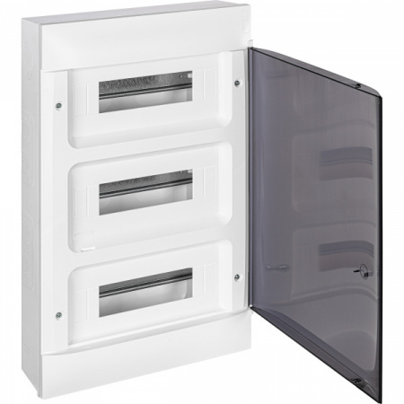 Legrand Practibox S Пластиковый щиток Навесной 3X12 Дымчатая дверь