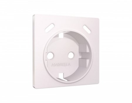 AMBRELLA Лицевая панель ALFA Жемчуг для роз. с/з со шторками 2USB C+C QUANT