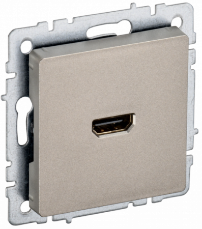 IEK BRITE BASE Шампань Розетка HDMI РHDMI-0-БрШ