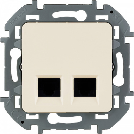 Legrand INSPIRIA Слоновая кость Двойная розетка RJ 45 - категория 6 - UTP