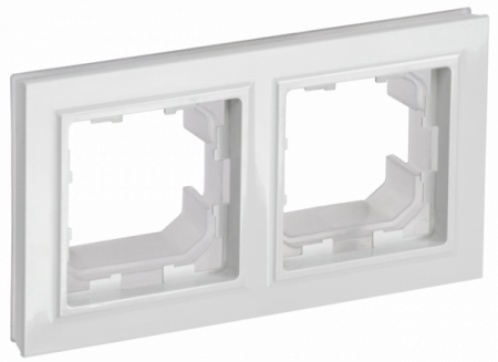 IEK BRITE BASE Белый Рамка 2-м IP44 РУ-2-БрБ-44
