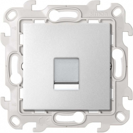 Simon 24 Алюминий Розетка для передачи данных RJ45 Cat.6 UTP
                    