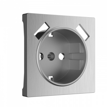 Werkel Накладка для розетки USB (cеребряный рифленый) W1179509