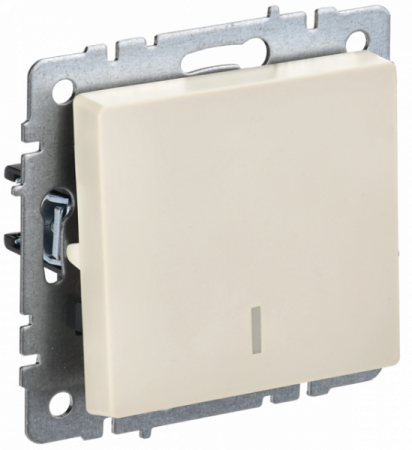 IEK BRITE BASE Бежевый Выключ. 1-к с инд 10А ВС10-1-1-БрКр