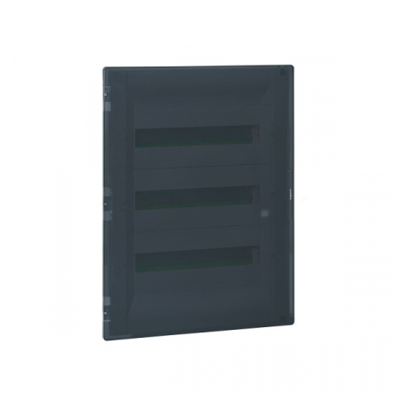 Legrand Practibox3 Бокс скрытого монтажа 3 рейки 54М с клемм. РЕ - темная дверь
