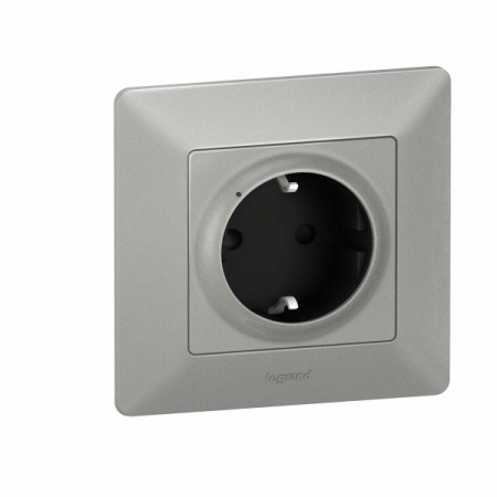 Legrand NETATMO Valena LIFE Алюминий розетка 2К+З 16А умная