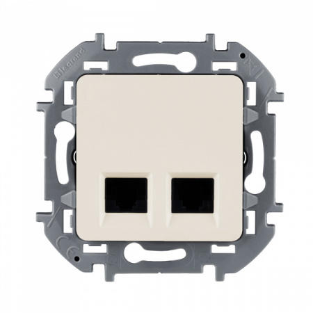 Legrand INSPIRIA Слоновая кость Двойная розетка RJ 45 - категория 5e - UTP
                    