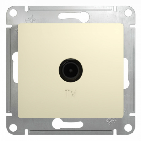 SE Glossa Беж TV Розетка одиночная 1DB