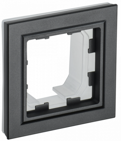 IEK BRITE BASE Черный Рамка 1-м IP44 РУ-1-БрЧ-44