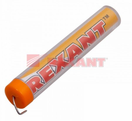 REXANT Припой с канифолью 10 гр.d=1.0 мм (Sn60 Pb40 Flux 2.2%)