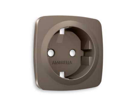 AMBRELLA Лицевая панель OMEGA Темная бронза мат. для электр. роз. с/з QUANT