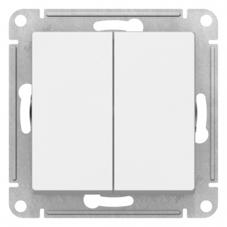 SE AtlasDesign Лотос Выключатель 2-клавишный, сх.5, 10АХ, механизм