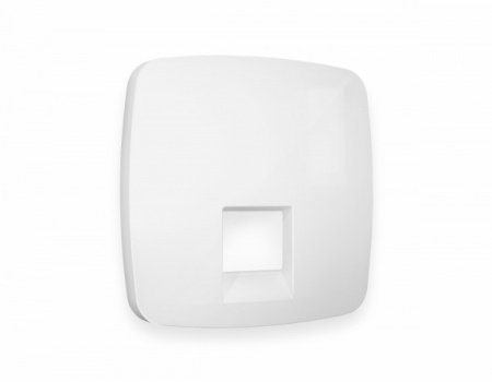 AMBRELLA Лицевая панель OMEGA Белый глянец для компьютерной/телеф. роз. RJ-45/RJ-11 QUANT