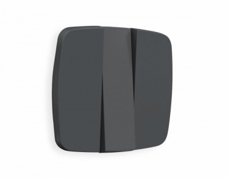 AMBRELLA Лицевая панель OMEGA Графит Мягкое касание для 3-кл выключателей QUANT