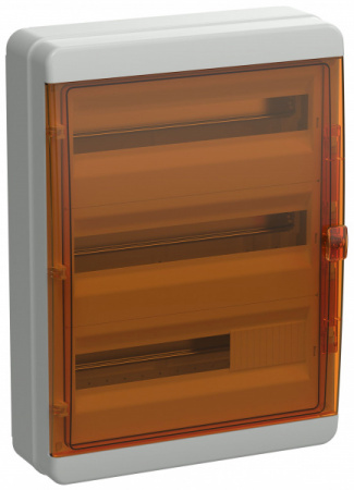 IEK TEKFOR Корпус пластиковый КМПн-54 IP65 оранжевая прозрачная дверь IEK