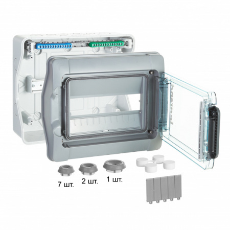 Legrand Plexo3 Бокс IP65 12М с клемм. N+Pe