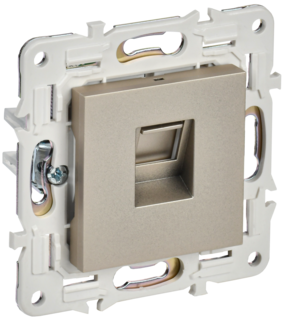SKANDY Розетка компьютерная RJ45 кат.5E SK-K01Sh шампань