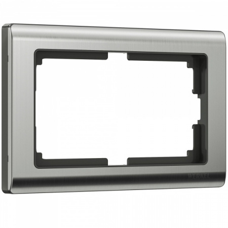 Werkel Metallic Рамка для двойной розетки (глянцевый никель) W0081602