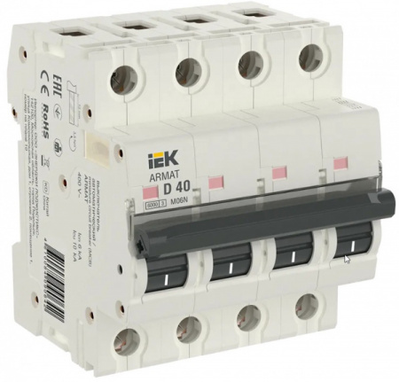 IEK ARMAT Автоматический выключатель M06N 4P D 40А 