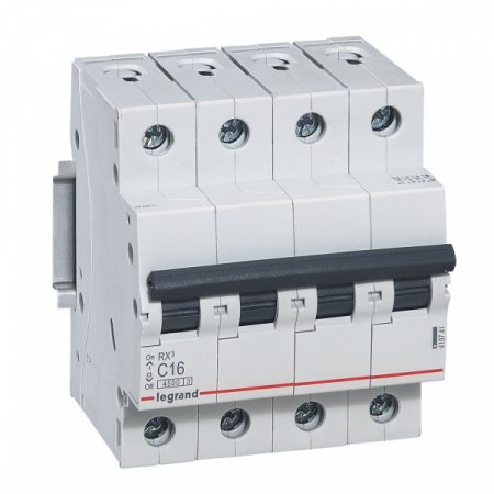 Legrand RX3 Автоматический выключатель 4P 63А (C) 4,5kA