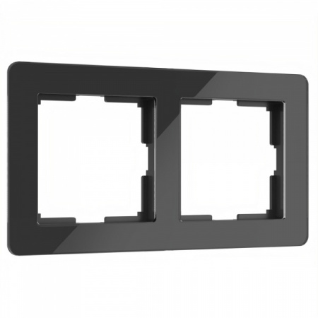 WERKEL Рамка из акрила на 2 поста Acrylic черный W0022708