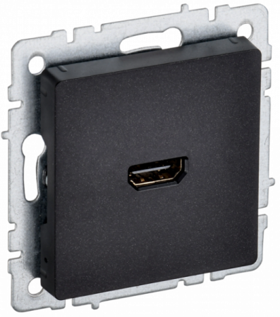 IEK BRITE BASE Черный Розетка HDMI РHDMI-0-БрЧ