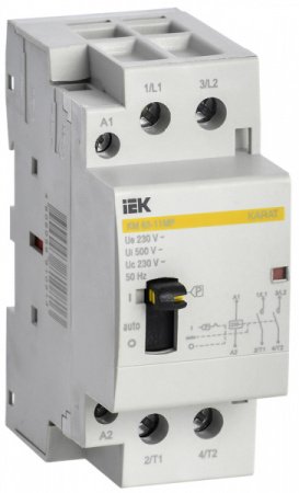 IEK Контактор модульный с ручным упр. КМ63-11МР AC KARAT
