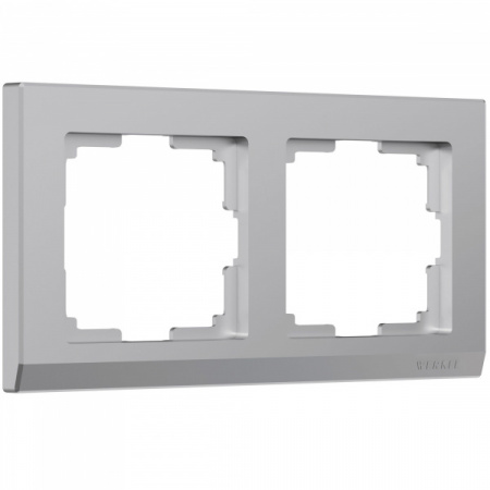 Werkel Stark Рамка на 2 поста (серебряный) W0021806
