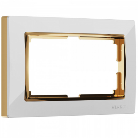 Werkel Snabb Рамка для двойной розетки (белый/золото) W0081933