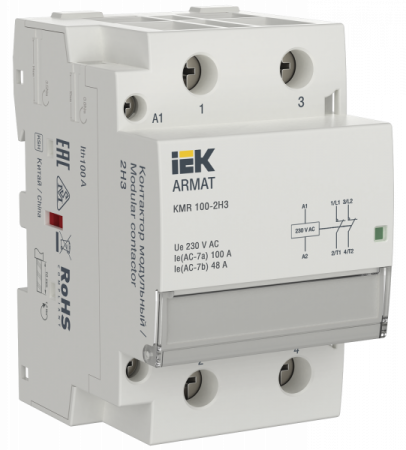 IEK ARMAT Контактор модульный KMR 100А 230В AC 2НЗ
