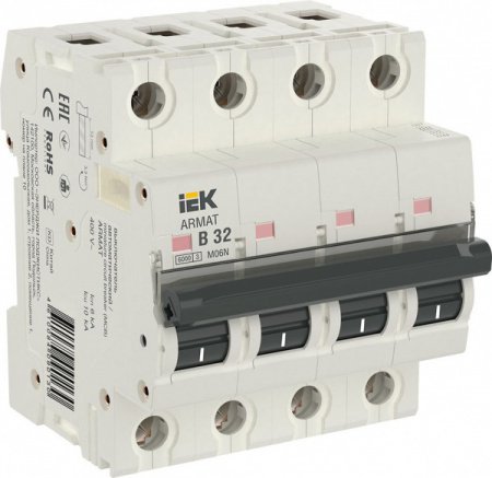 IEK ARMAT Автоматический выключатель M06N 4P B 32А 